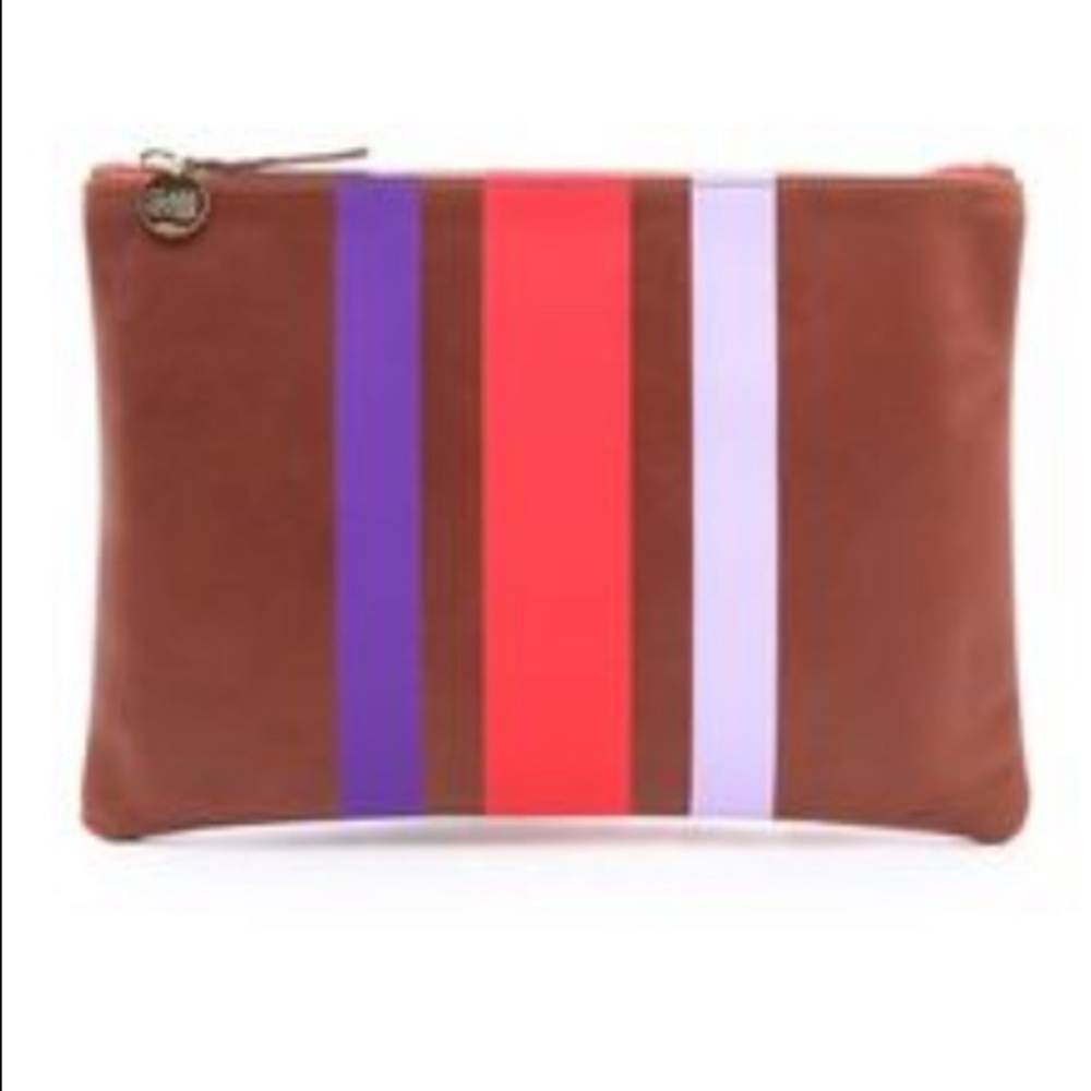 Clare V Striped pouch